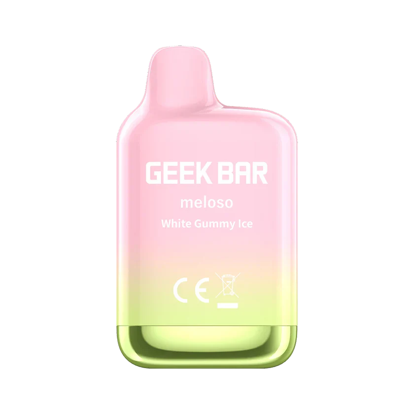 White Gummy Ice Geek Bar Meloso Mini 1500 Puffs