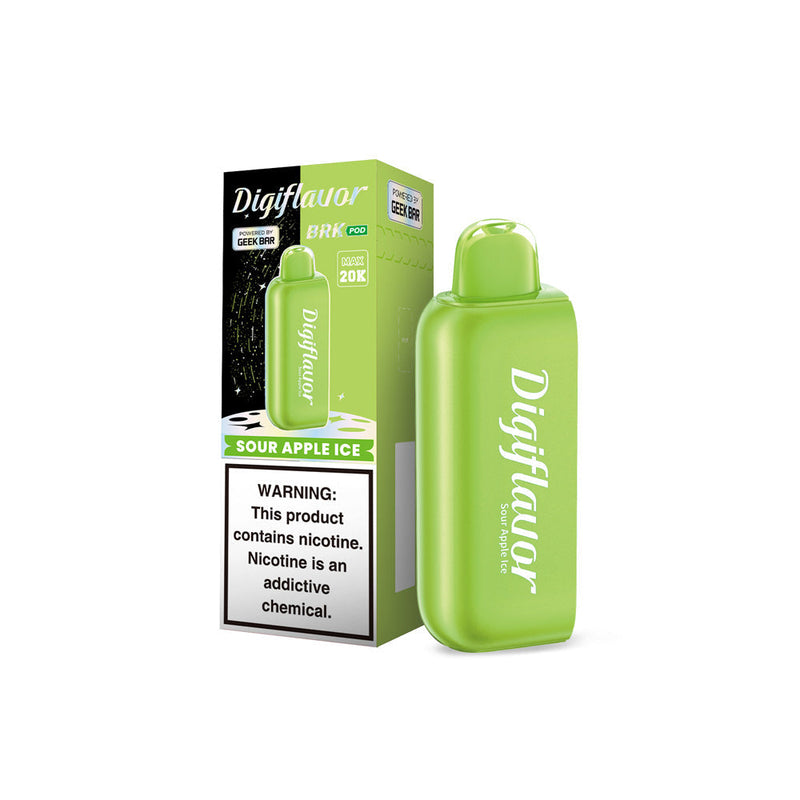 Sour Apple Ice Digiflavor BRK 20,000 Puffs POD Disposable Device