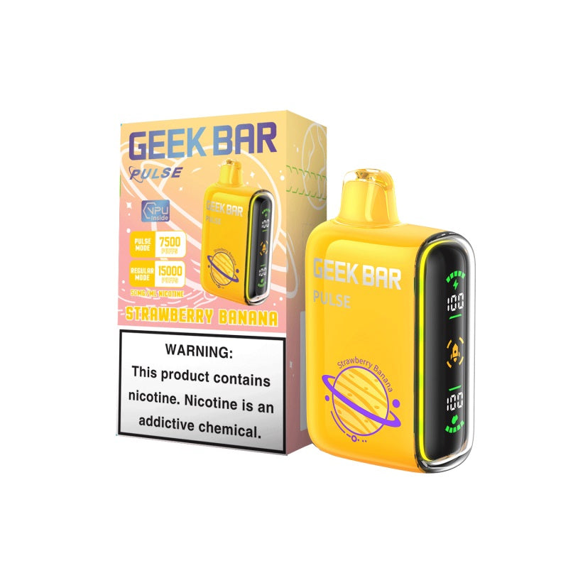 Strawberry Banana Geek Bar Pulse 15000 Disposable Vape