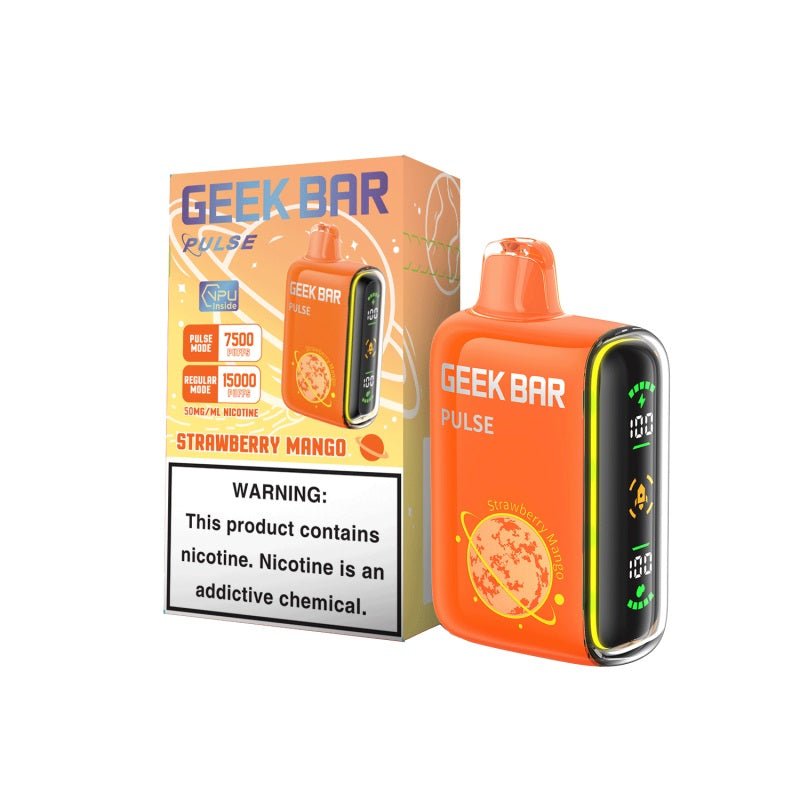 Strawberry Mango Geek Bar Pulse 15000 Disposable Vape