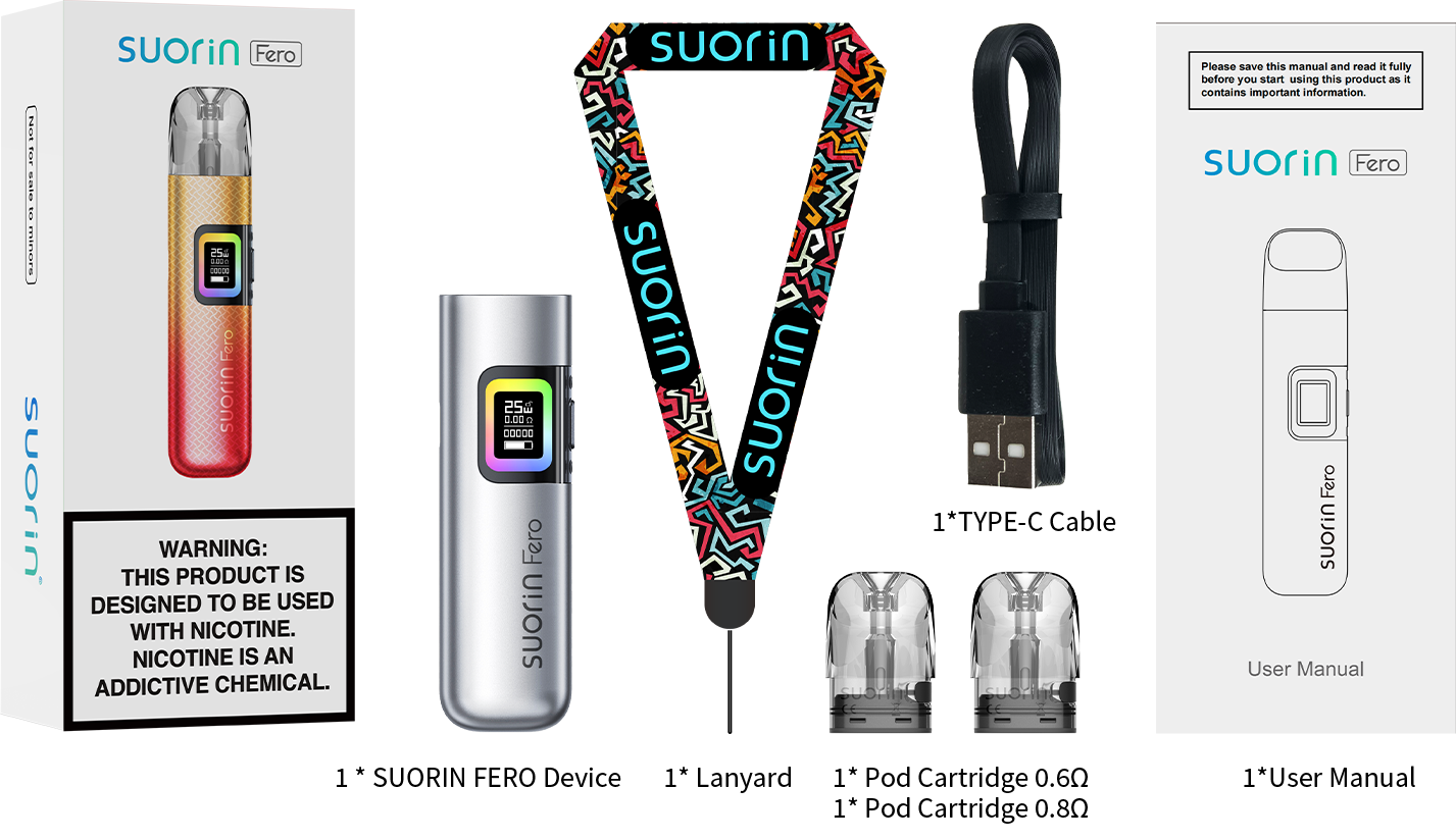 Suorin Fero Kit Pod System Kit 1000mAh 25W