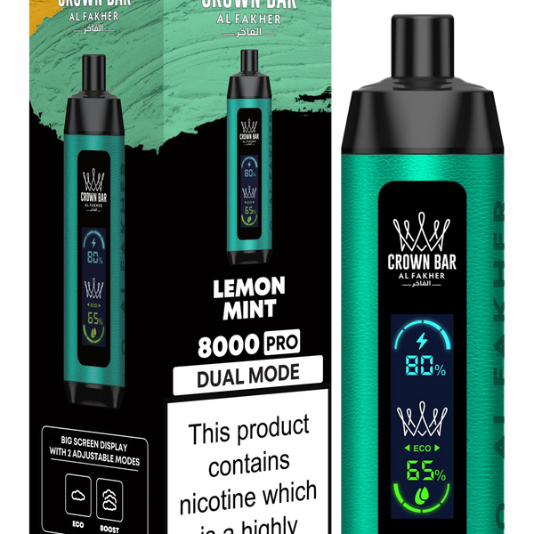 elf bar vape uk Al Fakher Crown Bar Pro 8000 (Spearmint) main image 1