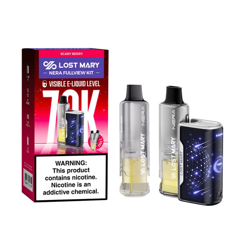 oxva v3 pod Lost Mary NERA Fullview Kit 70000 Puffs Disposable Vape