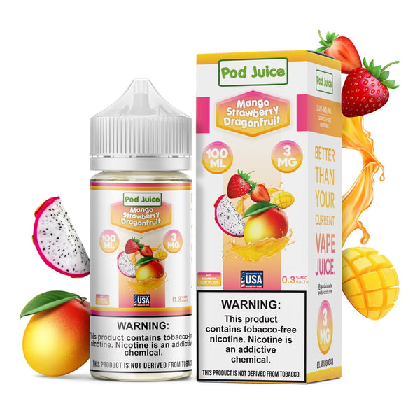 Mango Strawberry Dragonfruit By Pod Juice 55