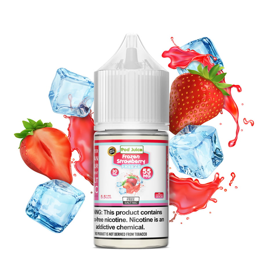 Frozen Strawberry By Pod Juice 55 E-Liquids - $13.99 Vape Juice Frozen Strawberry By Pod Juice 55 E-Liquids - $13.99 Vape Juice