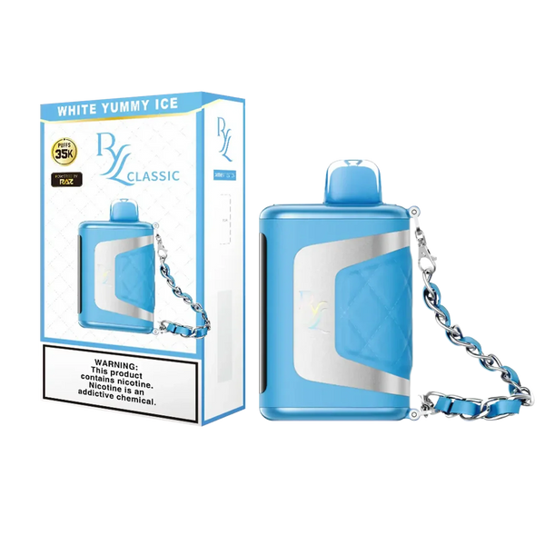 White Yummy Ice RYL Classic 35k by RAZ Disposable Vape