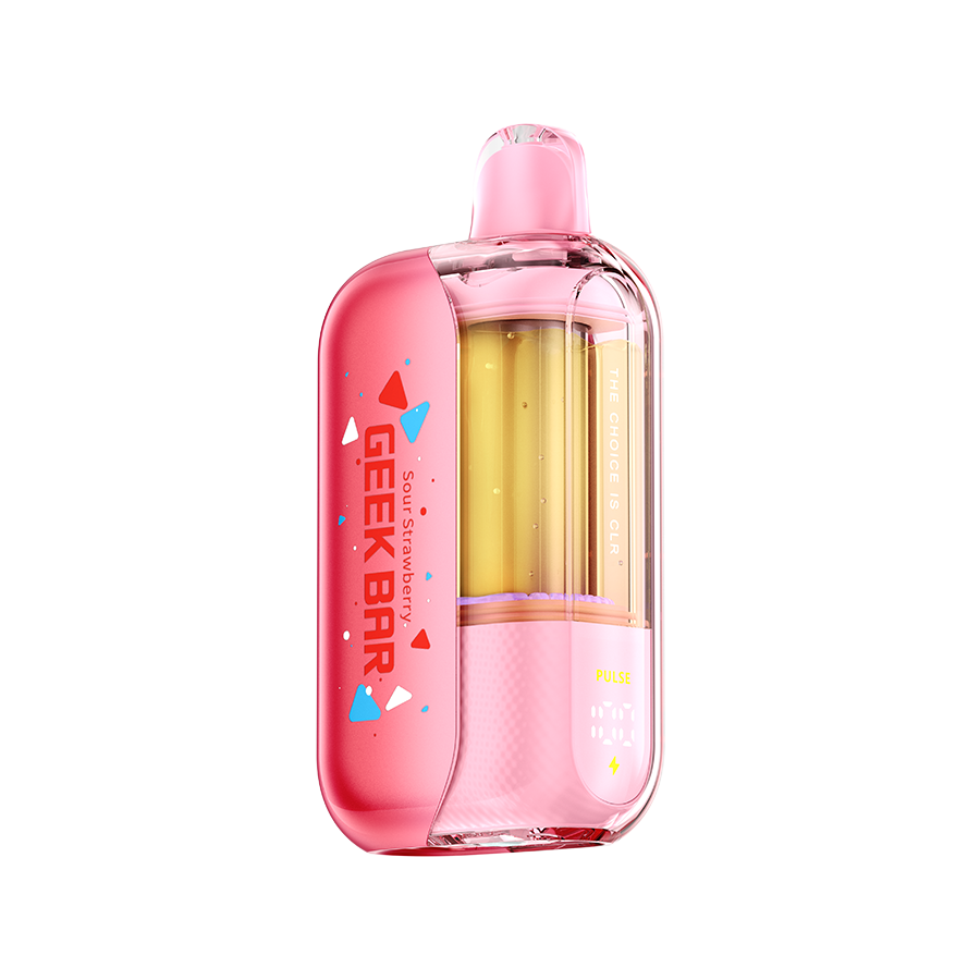 what flavor is strawberry cc geek bar Sour Strawberry Geek Bar CLR 50k Disposable Vape