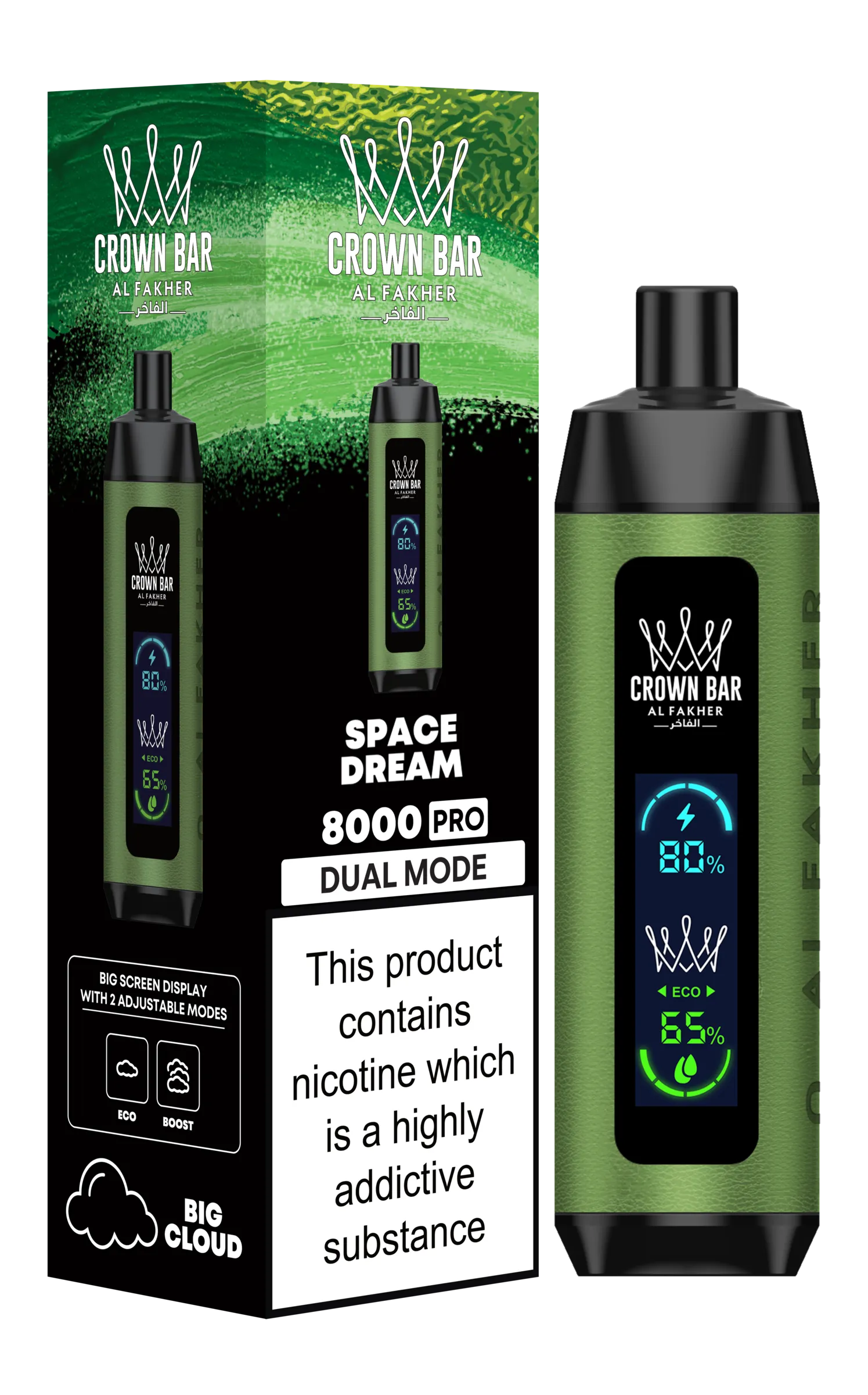 Space Dream Al Fakher Crown Bar PRO 8k Disposable Vape Space Dream Al Fakher Crown Bar PRO 8k Disposable Vape