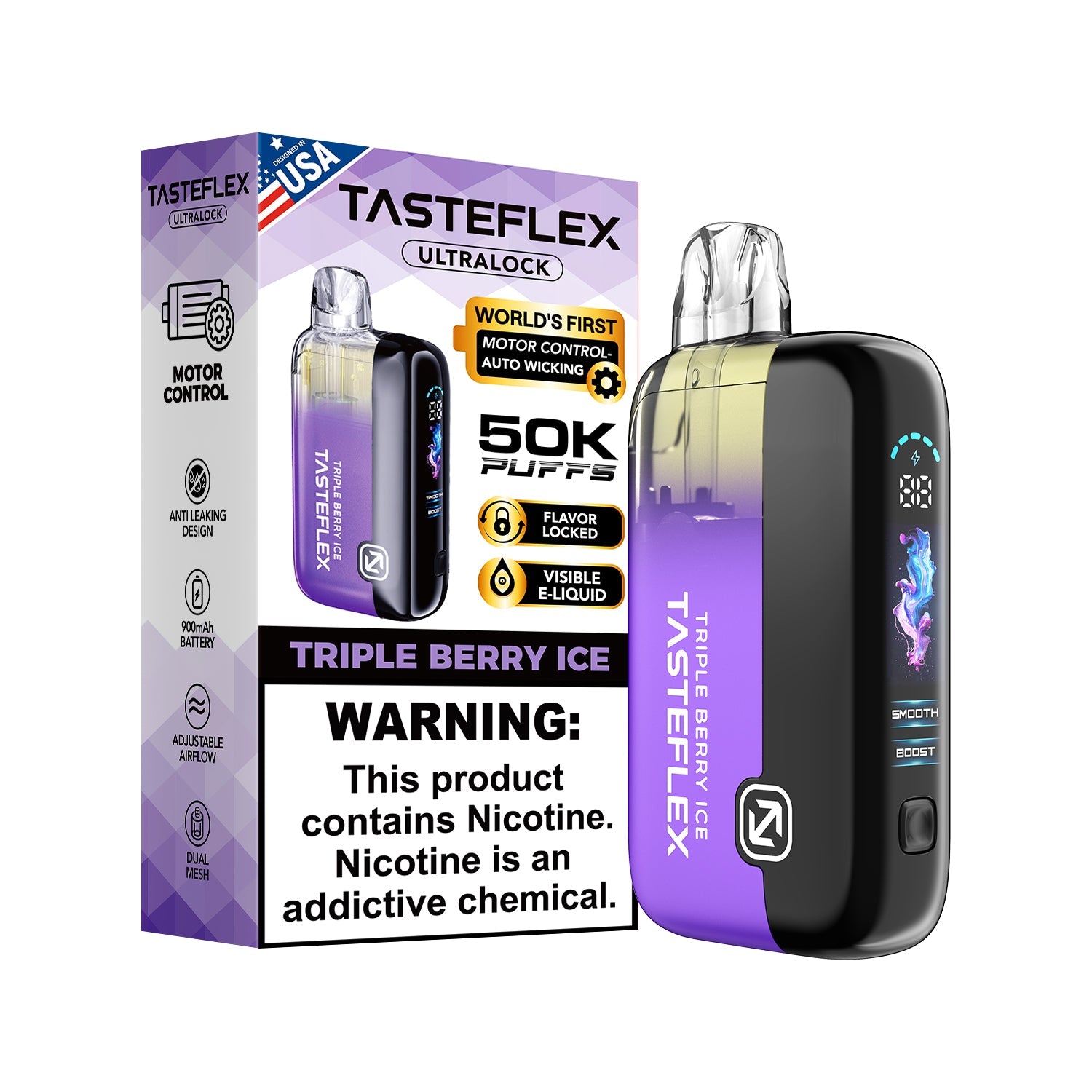 Triple Berry Ice TasteFlex UltraLock 50K