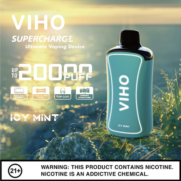 Icy Mint VIHO Supercharge 20000 Disposable Vape