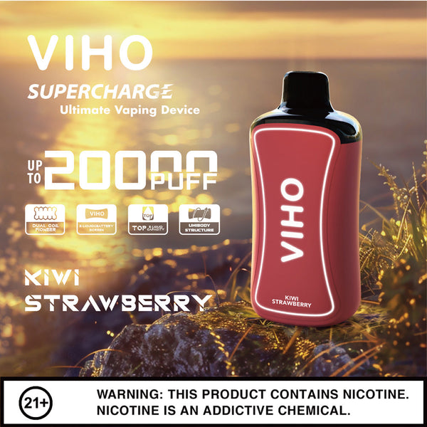 Kiwi Strawberry VIHO Supercharge 20000 Disposable Vape