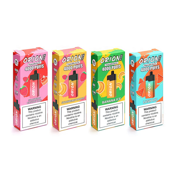Orion Bar 4000 Puffs: 10 Flavours, 400mAh Battery