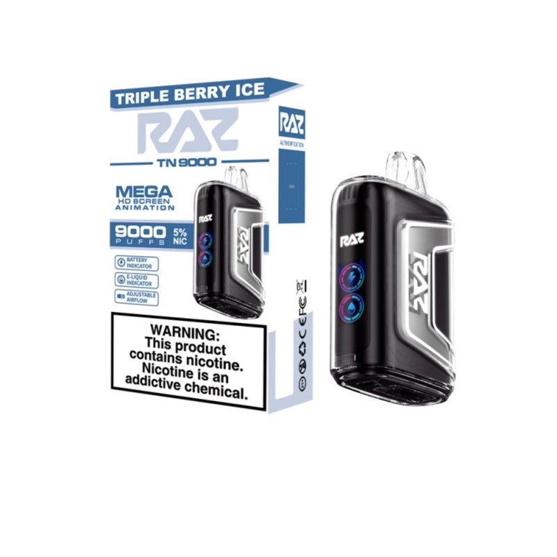 Orange Raspberry Raz RAZ TN9000 Disposable Vape Device