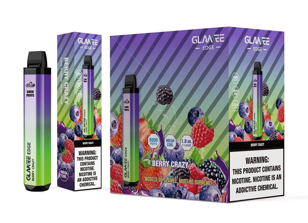 Glamee Edge 5000 Puffs Vapes: Prefilled Juice, 5% NIC | Disposable Vape Device Glamee Edge 5000 Puffs Vapes: Prefilled Juice, 5% NIC | Disposable Vape Device