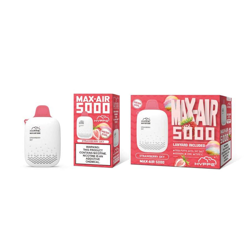 HYPPE Max-Air 5000 Puffs sold by VPdudes made by Hyppe | Tags: all, Disposables, Hyppe, HYPPE Bar, new