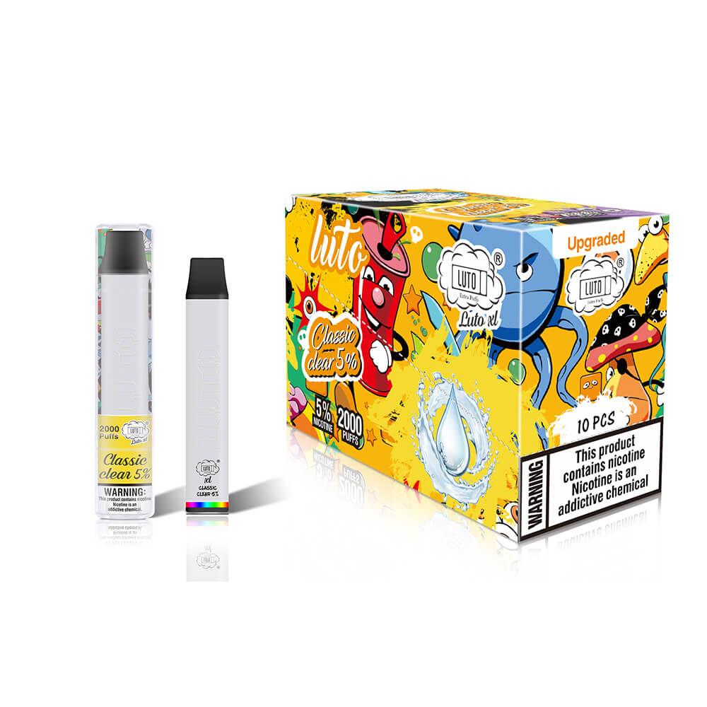 see through disposable vape Luto XL 2,000 Puffs