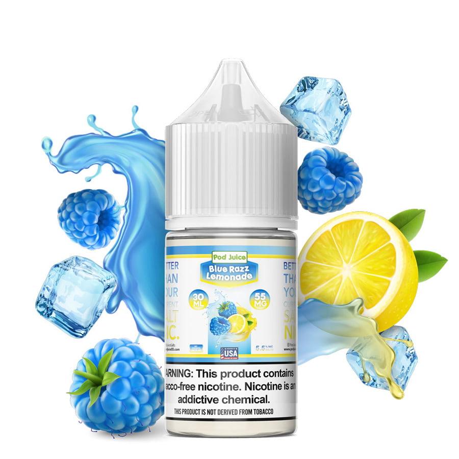 Pod Juice E-Liquids: 55mg/35mg Salt NIC, 43 Flavors Pod Juice E-Liquids: 55mg/35mg Salt NIC, 43 Flavors