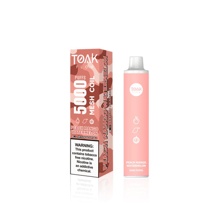 TOAK Flow 5,000 Puffs: 12 Flavours, 16mL Pre-Filled Vape Juice TOAK Flow 5,000 Puffs: 12 Flavours, 16mL Pre-Filled Vape Juice