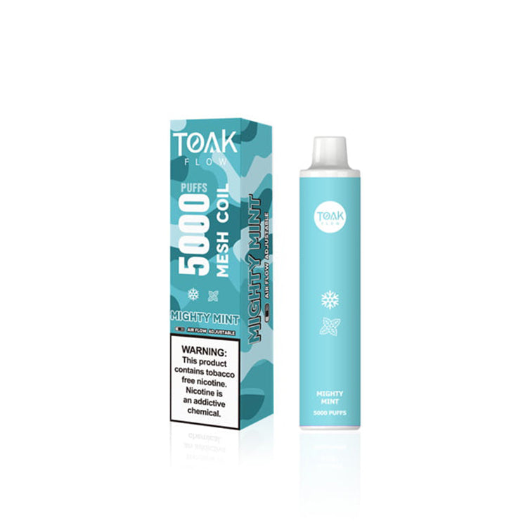 TOAK Flow 5,000 Puffs sold by VPdudes made by Mighty Vapors | Tags: Disposables, Mighty Vapors, new, TOAK Flow
