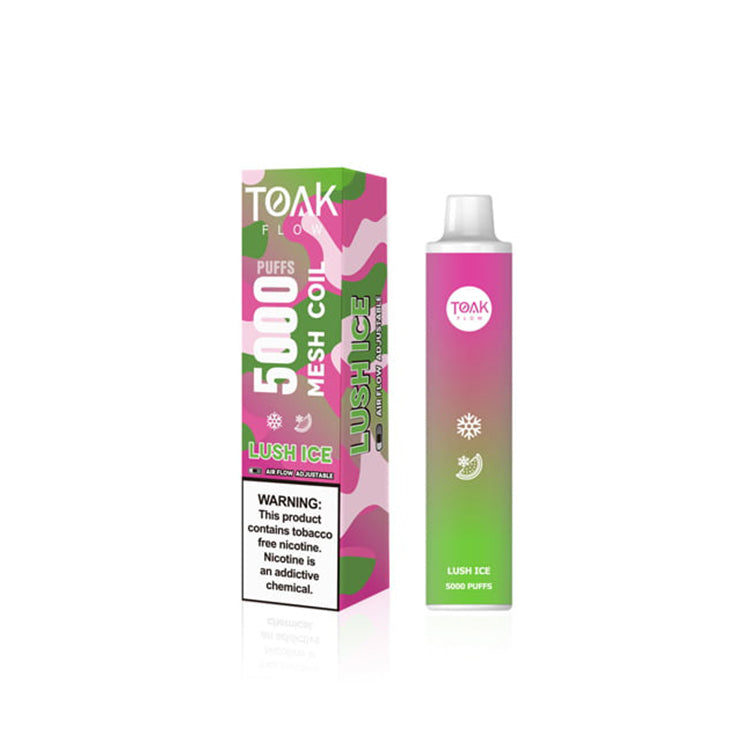 TOAK Flow 5,000 Puffs: 12 Flavours, 16mL Pre-Filled Vape Juice TOAK Flow 5,000 Puffs: 12 Flavours, 16mL Pre-Filled Vape Juice