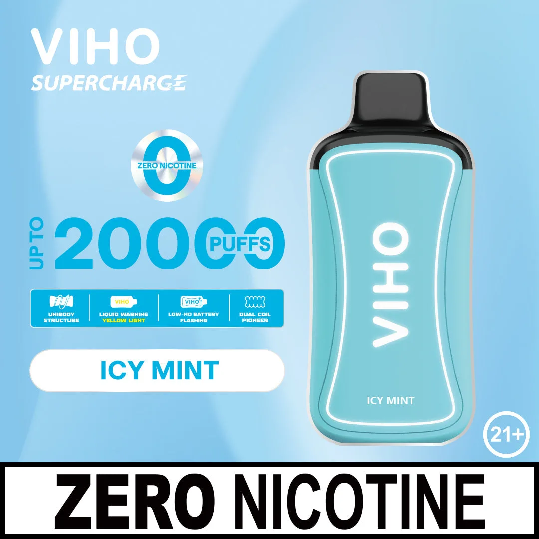 Icy Mint VIHO Supercharge 20k 0% Nicotine
