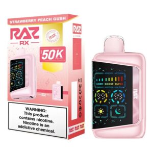 Strawberry Peach Gush RAZ RX 50000 Puffs